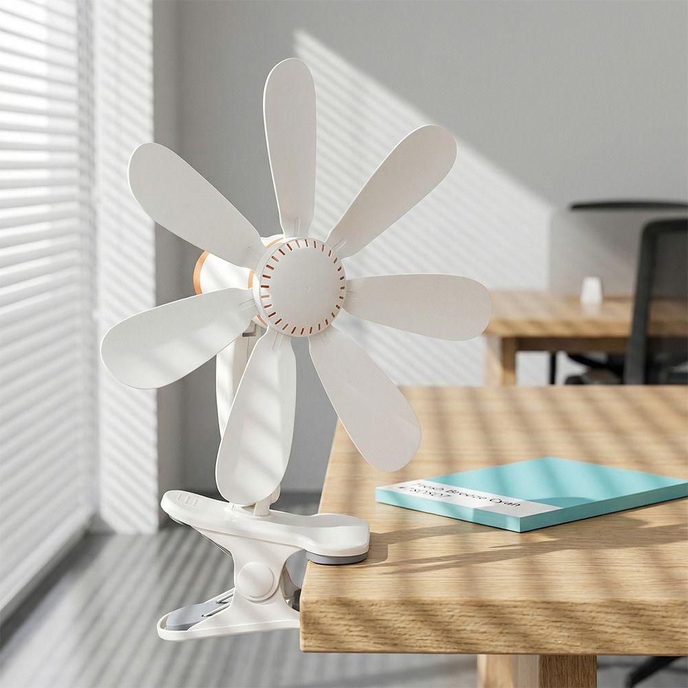 Powerful Airflow Small Personal Fan Strong Wind Clip on Fan Portable Clip Fan  Student Dormitory
