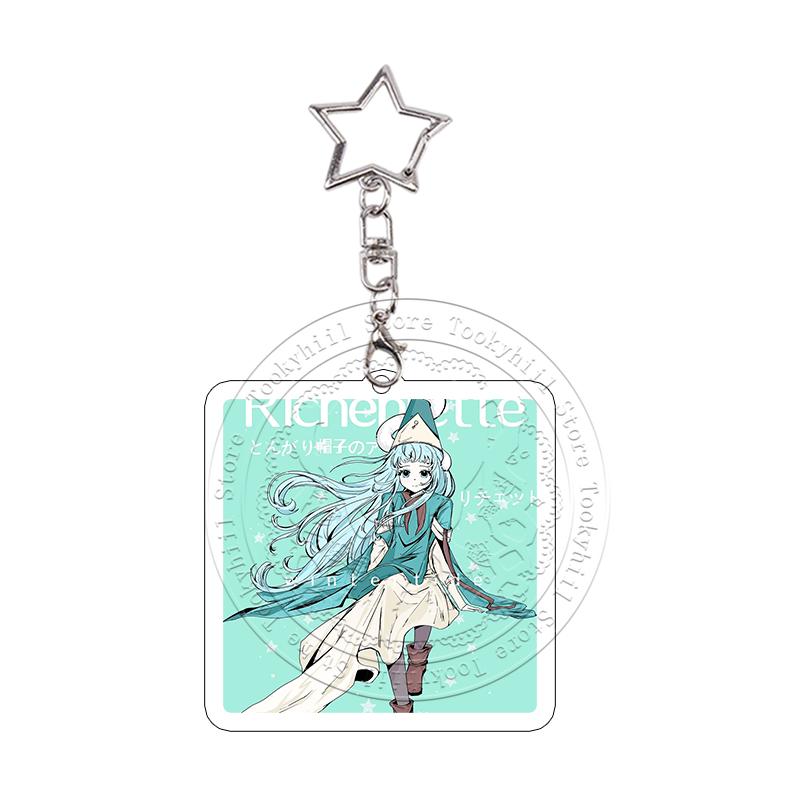 Heksenhoed Atelier Cartoon Acryl Sleutelhanger Kawaii Student Gagaga Qifrey Prachtige Sleutelhanger Karakters Hanger Verjaardagscadeau