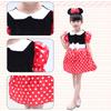 Mprocen Disney Minnie Mouse Costume, Mickey Mouse Costume for Kids, Perfect for Halloween and Christmas. Cute Polka Dot Skirt. Includes Dress, Bag,