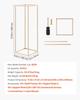 Wedding Flower Stand, 10PCS 80cm Column Flower Stand, Floral Stands with Hidden Screw, Rectangular Cubic Floral Display Rack for Wedding, Party,