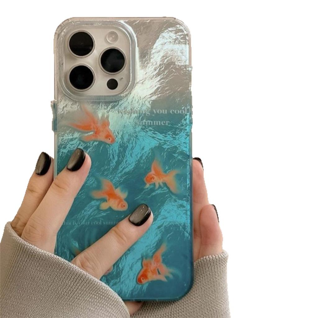 Heat Dissipation for Apple Phone Case Silicone for Apple Case Rendering Gradient Phone Case Magsafe Double Layer Imd Phone Case