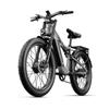 Shengmilo S600 2000W Dual Motor Electric Bike, 26" Fat Tires, 17.5Ah 840Wh Samsung Battery, Mountain Ebike for Adults, 45km/h Max Speed, 40-60km Range