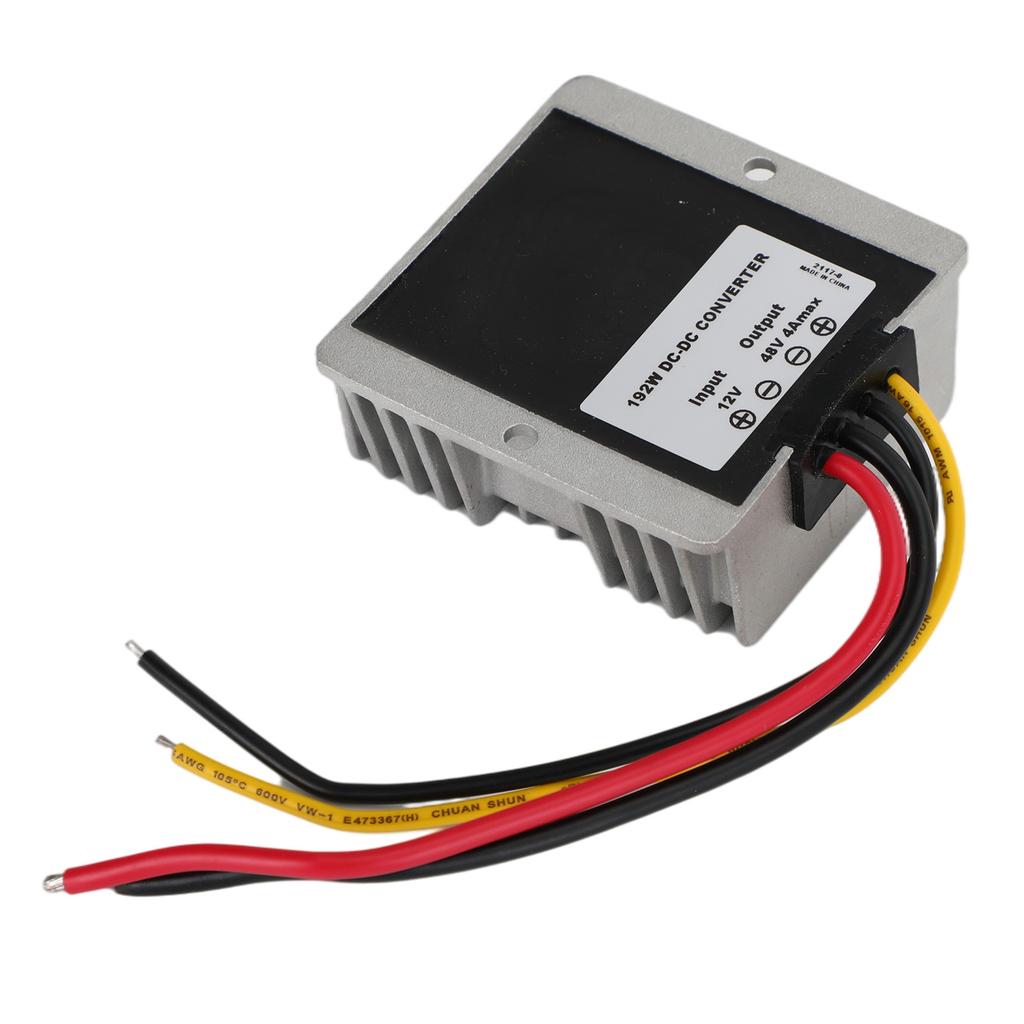 Waterproof DC/DC Converter Regulator 12V Step Up To 48V 4A 192W