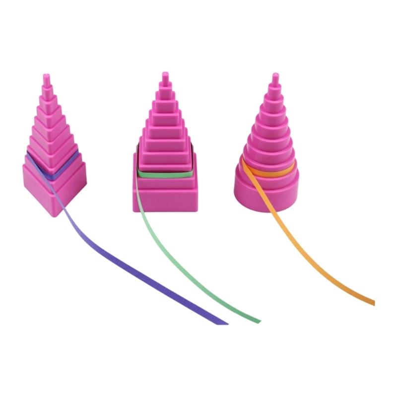 Jewelry Wire Forming Tool Set with 3 ABS Plastic Mandrels, Graduated Shaping Surfaces, and Open Hollow Bases for Crafts
