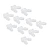 10Pcs Elbow Hose Joint 90 Degree Connector Adapter L Shape Equal Diameter Plastic Fittings 7.9mm