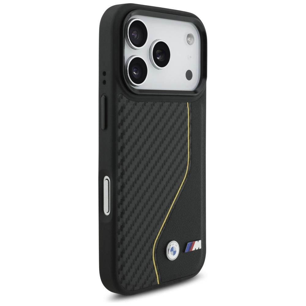 BMW M Carbon Line & Logo MagSafe Case for iPhone 17 Pro Yellow