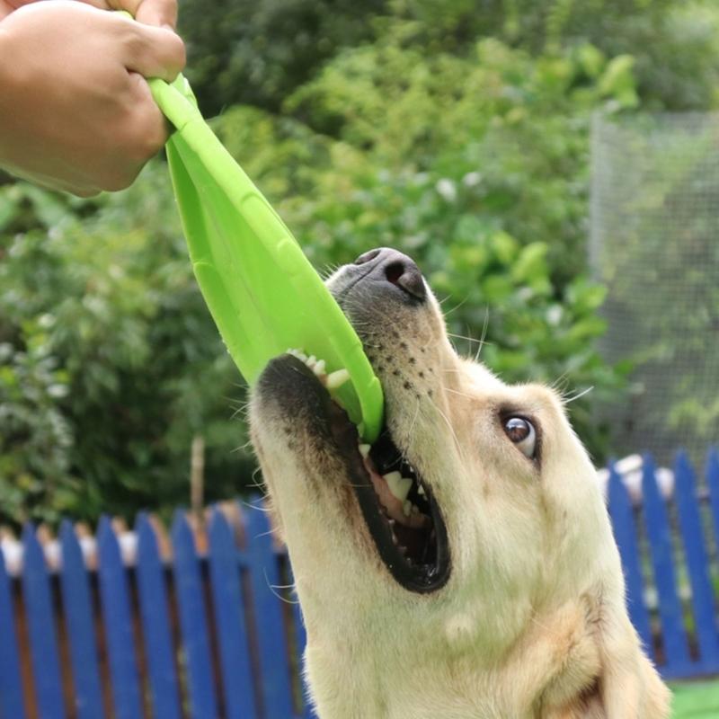 NonSlip Dog Flying Disc Chew Durable Outdoor Toy Rubber Soft Training Exercise For Active Pet