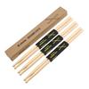 Donner Drumsticks, Set of 3, 5A Maple Wood, for Drum Pads, Snare Drums, Percussion, Practice, Beginners, with Bag, Christmas, Birthday Gift