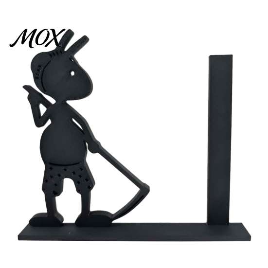 Matte Black Paper Roll Stand Funny Ant Toilet Holder, 3D Printed Novelty Free Standing Versatile Desktop Organizer Decorative Bathroom Tissue