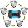 Auto Power Inverter LED Napěťová kapacita Displej Transformátor Konvertor 12V na 110/220V Duální USB invertor pro automobilové spotřebiče 4000W/6000W