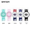 SANDA Unisex Silicone Strap Wristwatch - Trendy and Simple Design