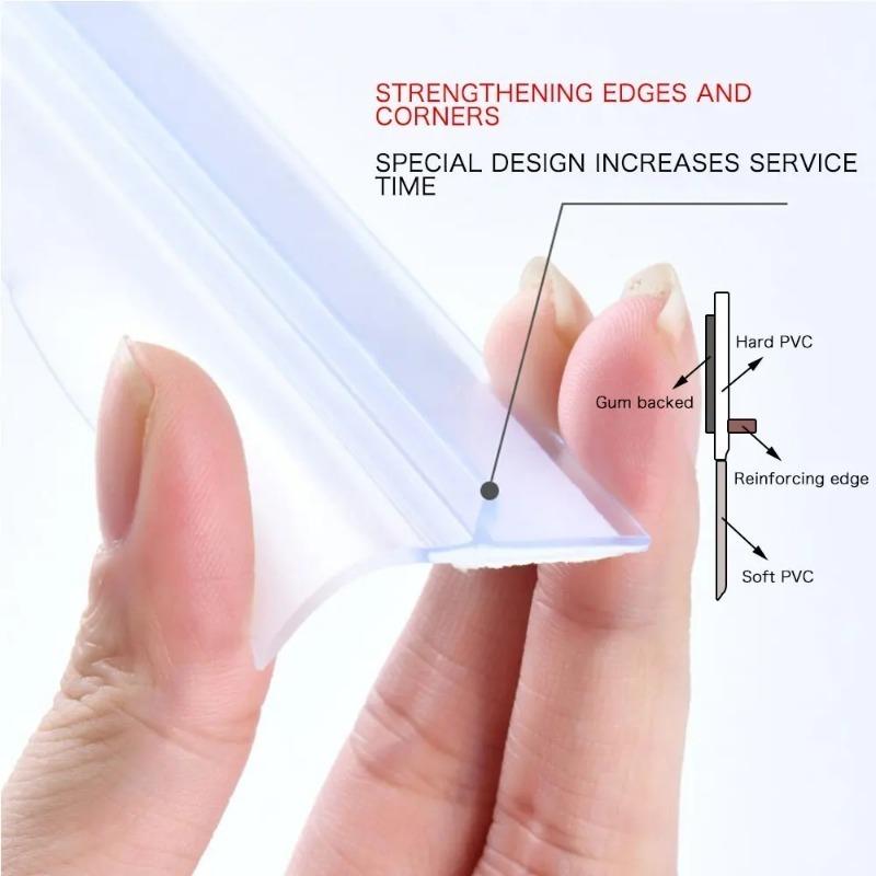 5M Door Bottom Seal Strip Weather Window Rubber Seal Weatherstrip Windproof Dust Self Adhesive Door Windshield Sealing Tape