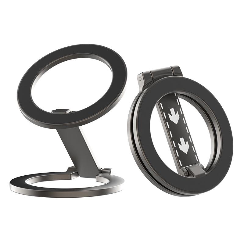 Double-Sided Magnetic Rotating Phone Stand чёрный