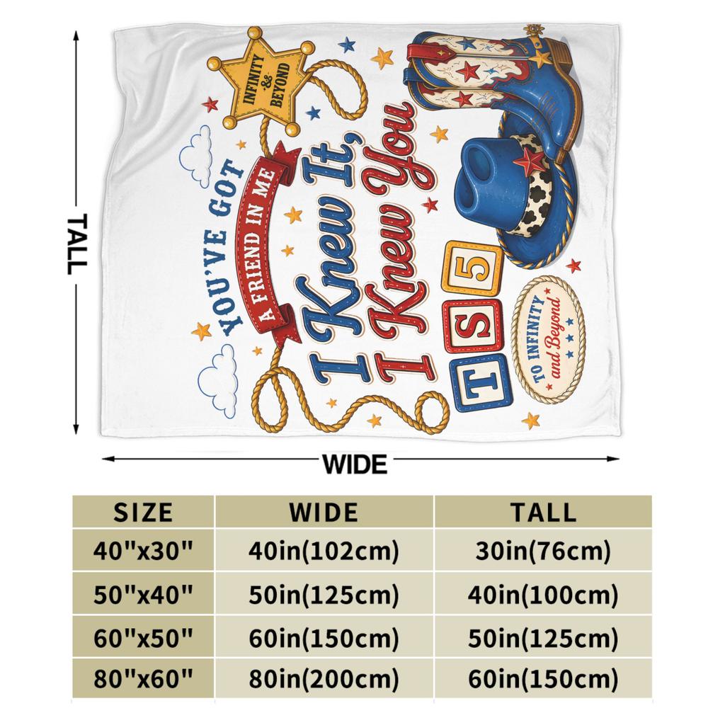 I Knew It I Knew You Cowboy Friendship Velvet Throw Blankets TS5 Blanket for Home Car Super Soft Bedroom Quilt,