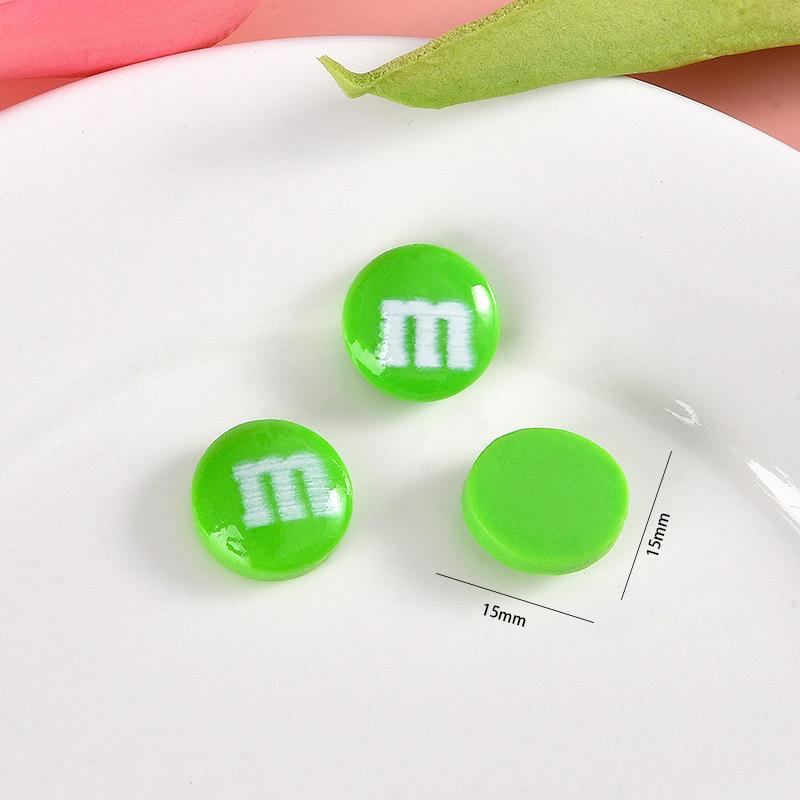 Çizgi Film M&M's Makaron Çikolata Reçine Takı Telefon Kılıfı ve Stand Yama