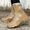 Men Shoes Winter Men Combat Tactical Boots 2025 Ankle Work Safety Shoes Special Force Army Boots Male Waterproof Motorcycle Shoe