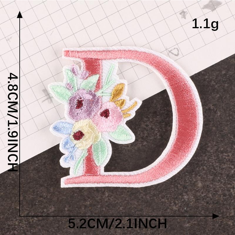 Embroidery Logo Cartoon Badge English Letter Patch Accessories Hand Account Diy Accessories Embroidery Sticker Cloth Sticker