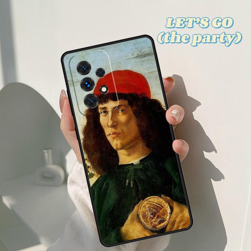 Sandro botticelli Renaissance art phone case For Samsung A42 A31 A40 A51 A71 A32 A80 A91 A52 A72 A20e A21S A50 A70 A11 A12 Cover