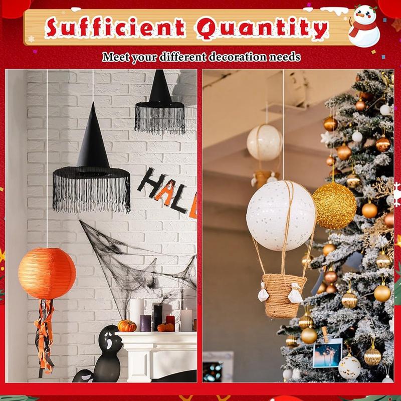 120 Pack Self Adhesive Ceiling Hooks For Hanging Round Hanging Clips With Clear Wire Self Adhesive Sticky Wall Hook