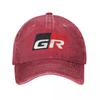 Lässige GR Racing Mountain Road Baseballkappen Unisex-Stil Used Washed Kopfbedeckung Outdoor Alle Jahreszeiten Reise Verstellbare Kappen