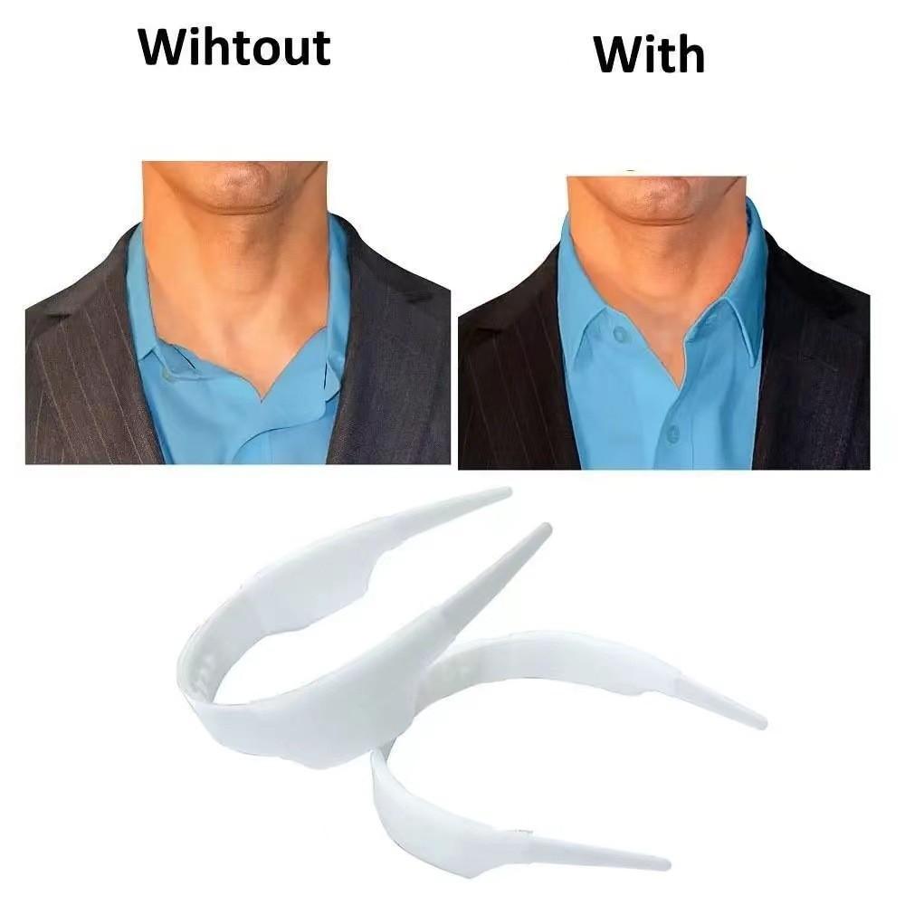 Women Men Adjustable Shirt Collar Support Bundle Stays Reusable Tool Plastic