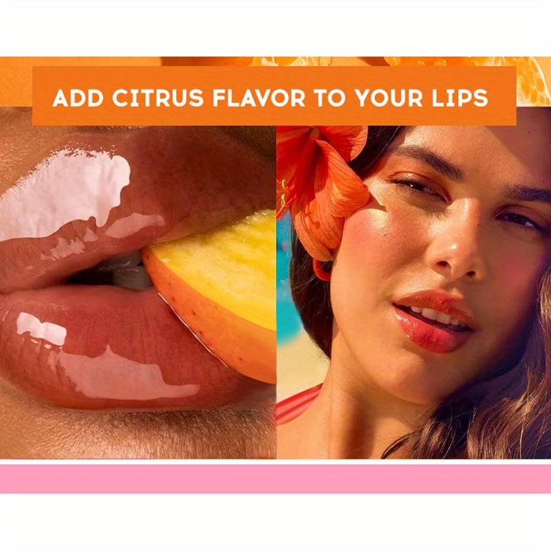 6 Colors Strawberry Fruit Lip Gloss Lip Balm Lip Oil Hydrating Moisturizing Mirror Liquid Lipstick Color Changing Lip Glaze