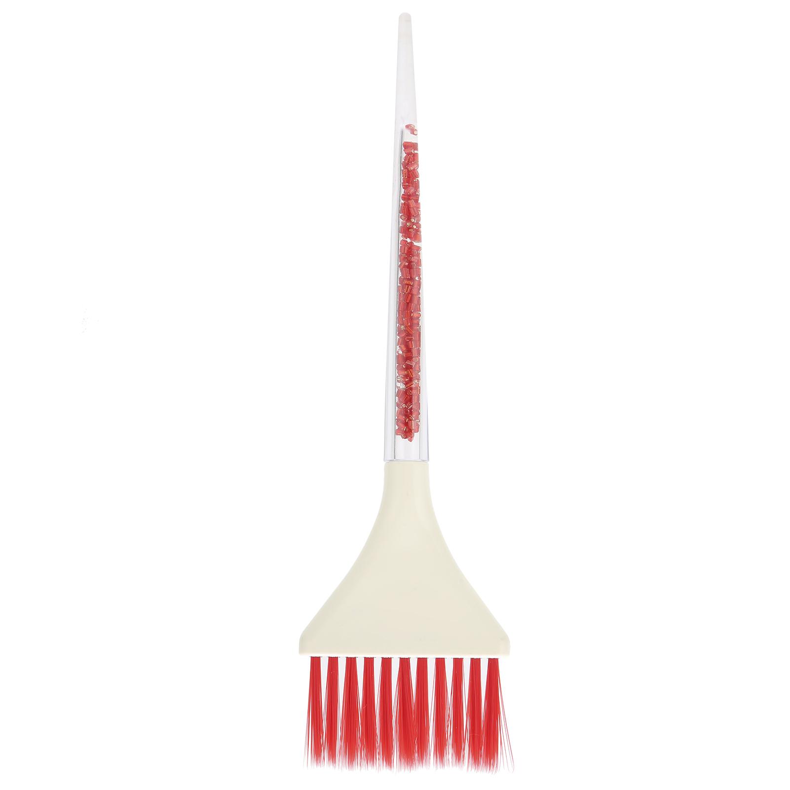 Professional Hair Coloring Brush Color Tint Applicator Plastic Hair Dyeing Brush for Barber Red