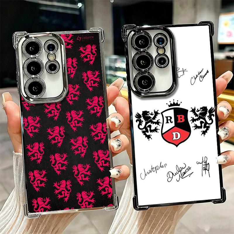 F-Fashion RBD R-Rebelde Plating Phone Case For Samsung Galaxy S24 S25 FE S26 Edge S23 Ultra S22 S21 Plus S20 Anti-Fall Airabag C