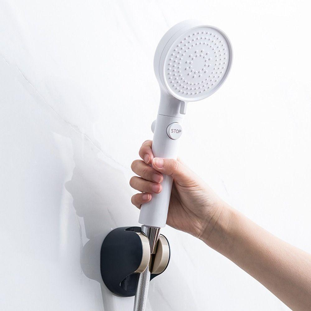 

Universal Shower Nozzle Hanger Sticky Shower Base Bracket Practical Shower Head Rack Bathroom розовый