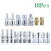 For Air Tools Connector Set 18pcs Pneumatic Quick Couplings for Reliable Use in Automotive and Workshop Settings
