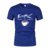 Energy=Milk+Coffee Printed Men'S T-Shirt Summer Outdoor Casual Running Quick-Drying Sports Short-Sleeved Street Oversized Top