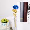 24k Gold Foil Plated Eternal Rose Flower for Romantic Valentine's Day Lover Wedding Mother's Day Gifts