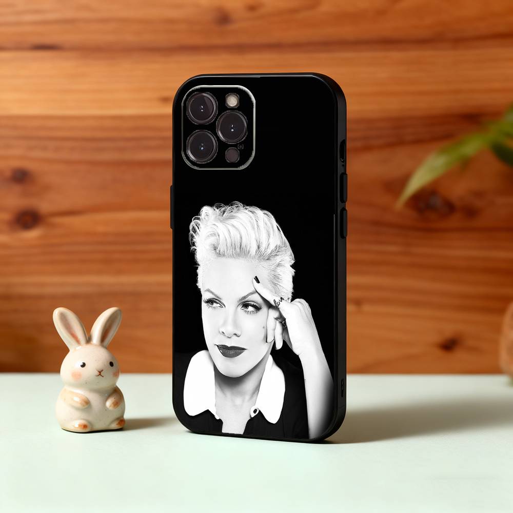 

Singer P-P!NK Phone Case For iPhone17,16,15,14,13,12,Plus,Pro Max, 5G Others Soft Black Cover iPhone11PROMAX