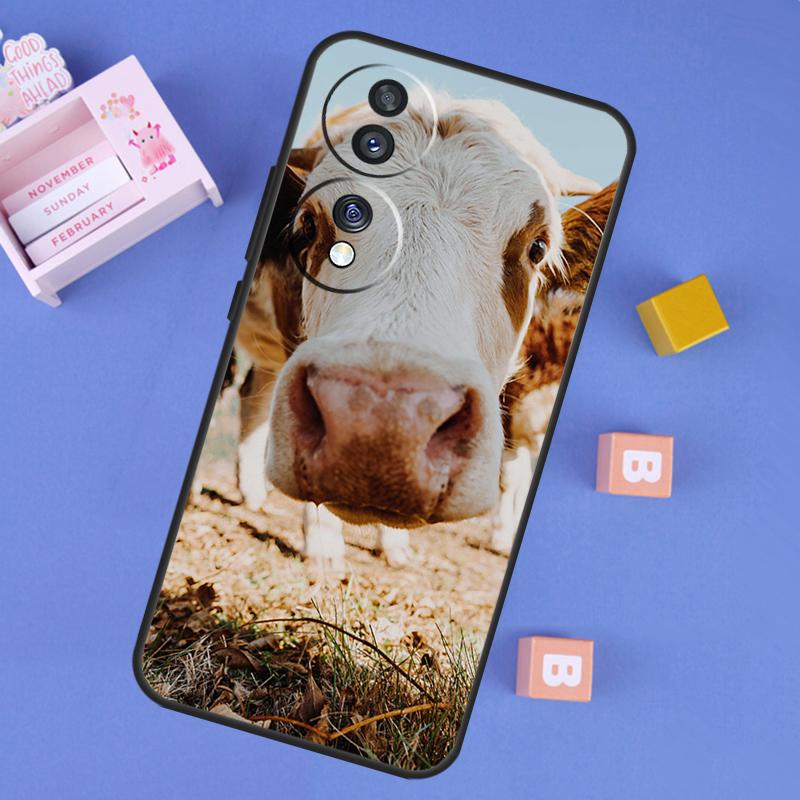 Funny Cow Face Case For Honor 200 400 Lite 50 70 90 X9a X9b X9c X9d X8b X8c Win RT Magic 7 5 6 8 Pro Cover
