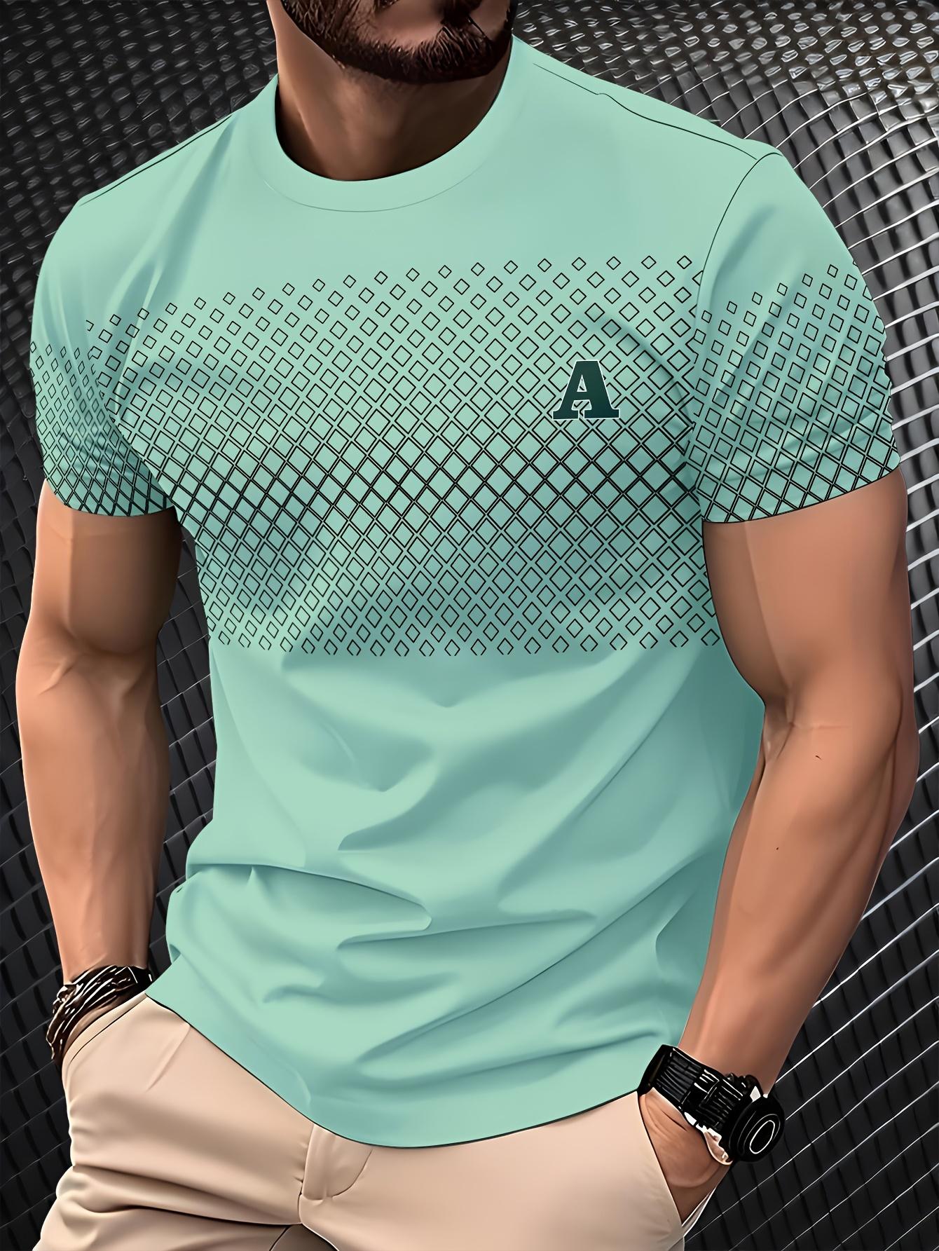 

Men s Printed Short-sleeved T-shirt, Breathable O-Neck, Fashion Comfortable and Casual Daily Wear 5XL