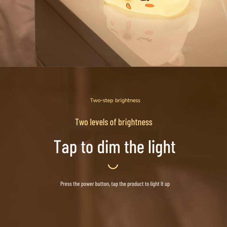 Weiches Silikon LED Nachtlicht für den Nachttisch: Augenschutz & Schlafhilfe