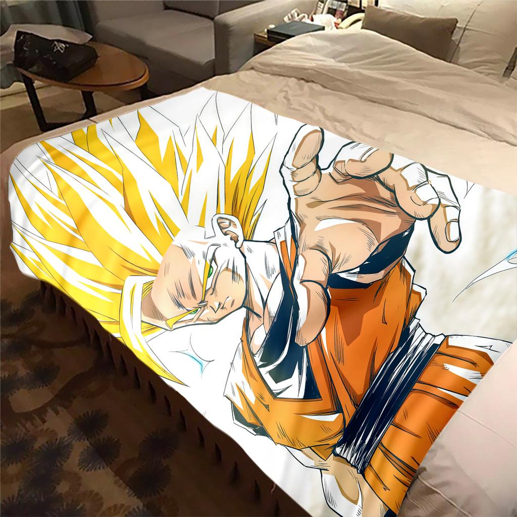 1 Stück Vegito Aufdruck Flanelldecke, Hohe Qualität für alle Jahreszeiten, Heimdekoration, Wärme und Komfort, Perfekt für Weihnachtsgeschenke