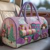 3D-gedruckte gesteppte Baumwoll-Reisetasche - Damen Yoga-Tote-Handtasche