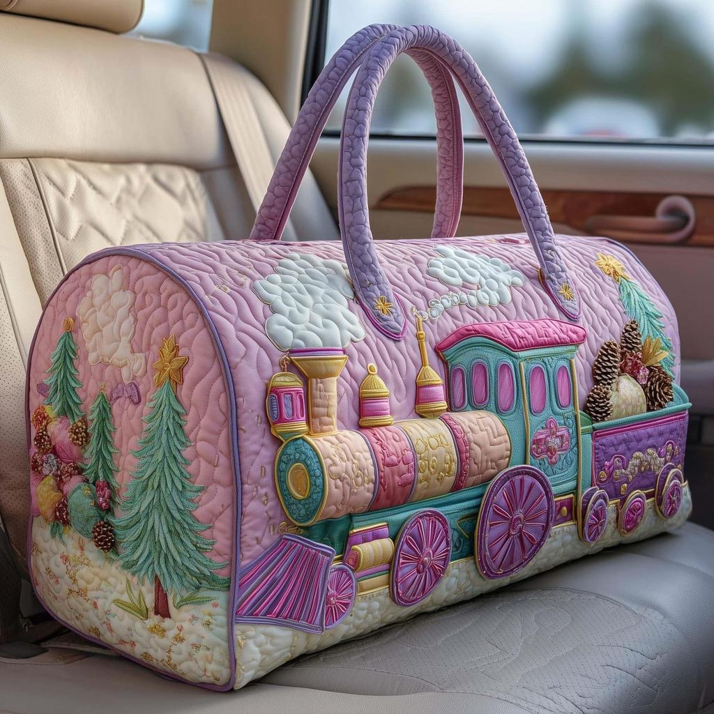 3D-gedruckte gesteppte Baumwoll-Reisetasche - Damen Yoga-Tote-Handtasche