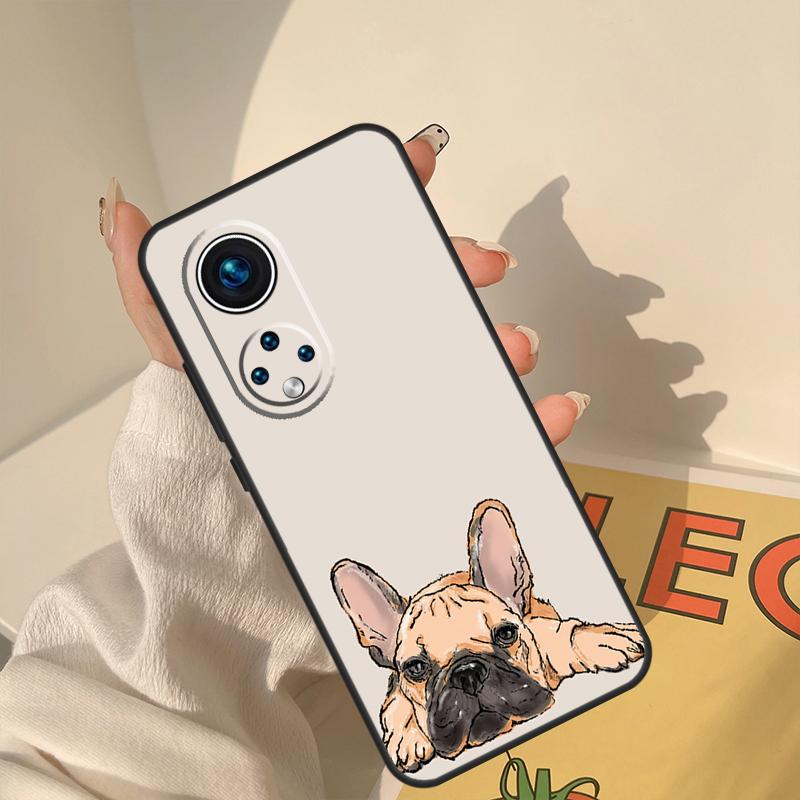 French Bulldog Dog Case For Huawei Honor X8a X8 X7 X9a 50 70 90 Magic5 Lite P40 P20 P30 P60 Pro P Smart Cover