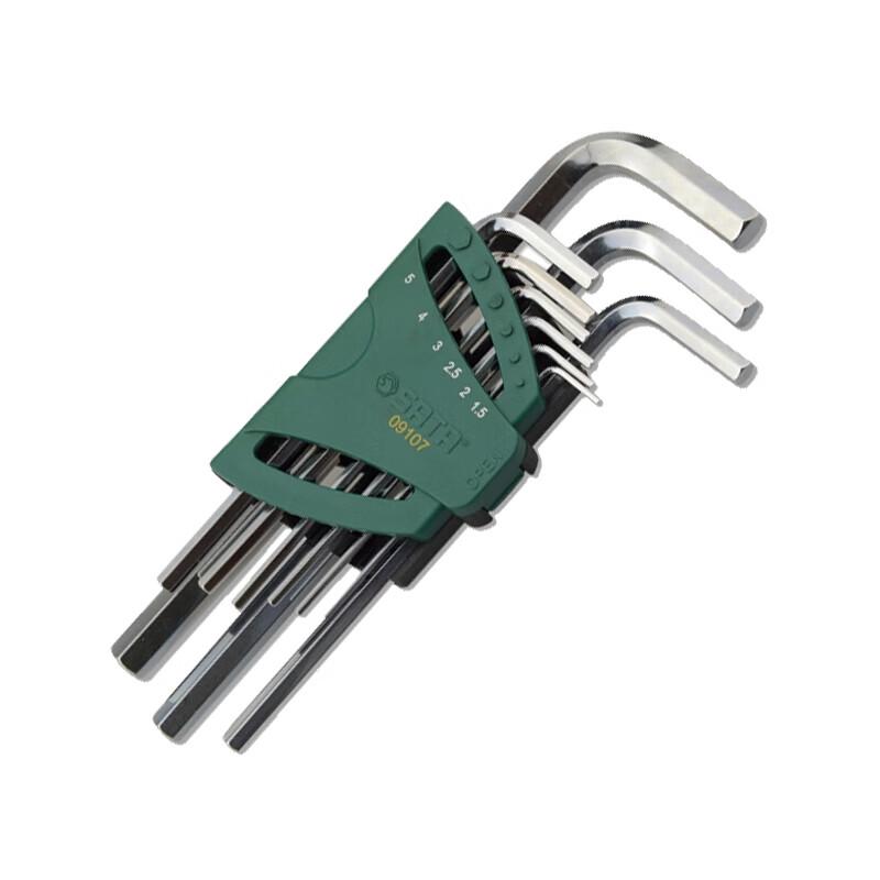SATA 9-Piece Extended Hex Key Set 1.5-10mm