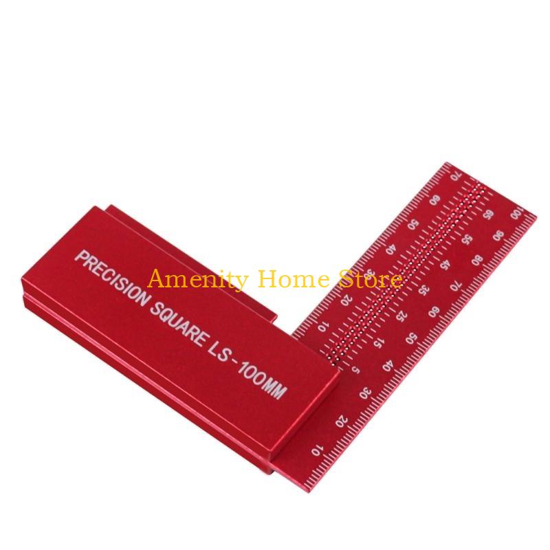 F26C Precisions Woodworking Square L Shaped Right Angles Measuring Tool L Angles Rule Tool for Carpenter & Projects