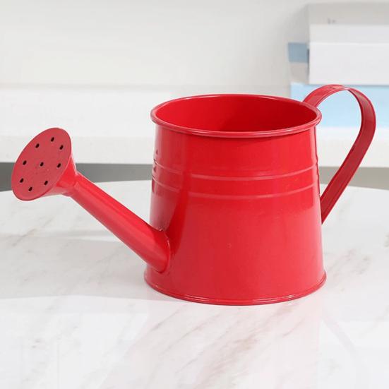 Metallvannkanne for Innendørsplanter Vannkanne med Bred Åpning Rustikk Blomsterarrangementsvase med Håndtak for Balkong Kontor Stue