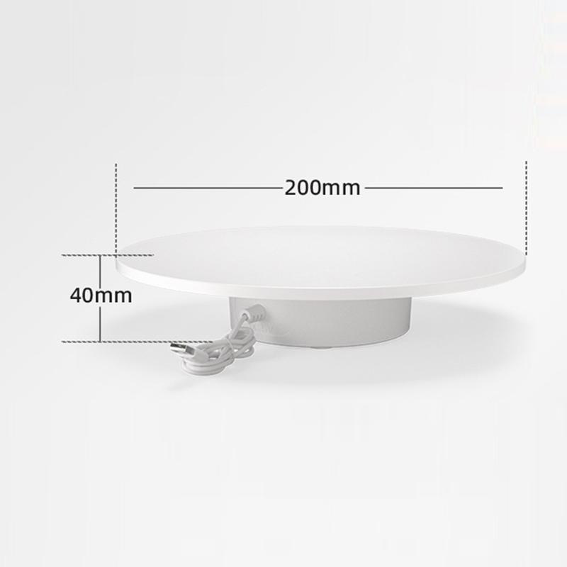 Electric 360° Rotating Display Turntable 15/20cm Stand for Jewelry Small Product Shooting Showcase