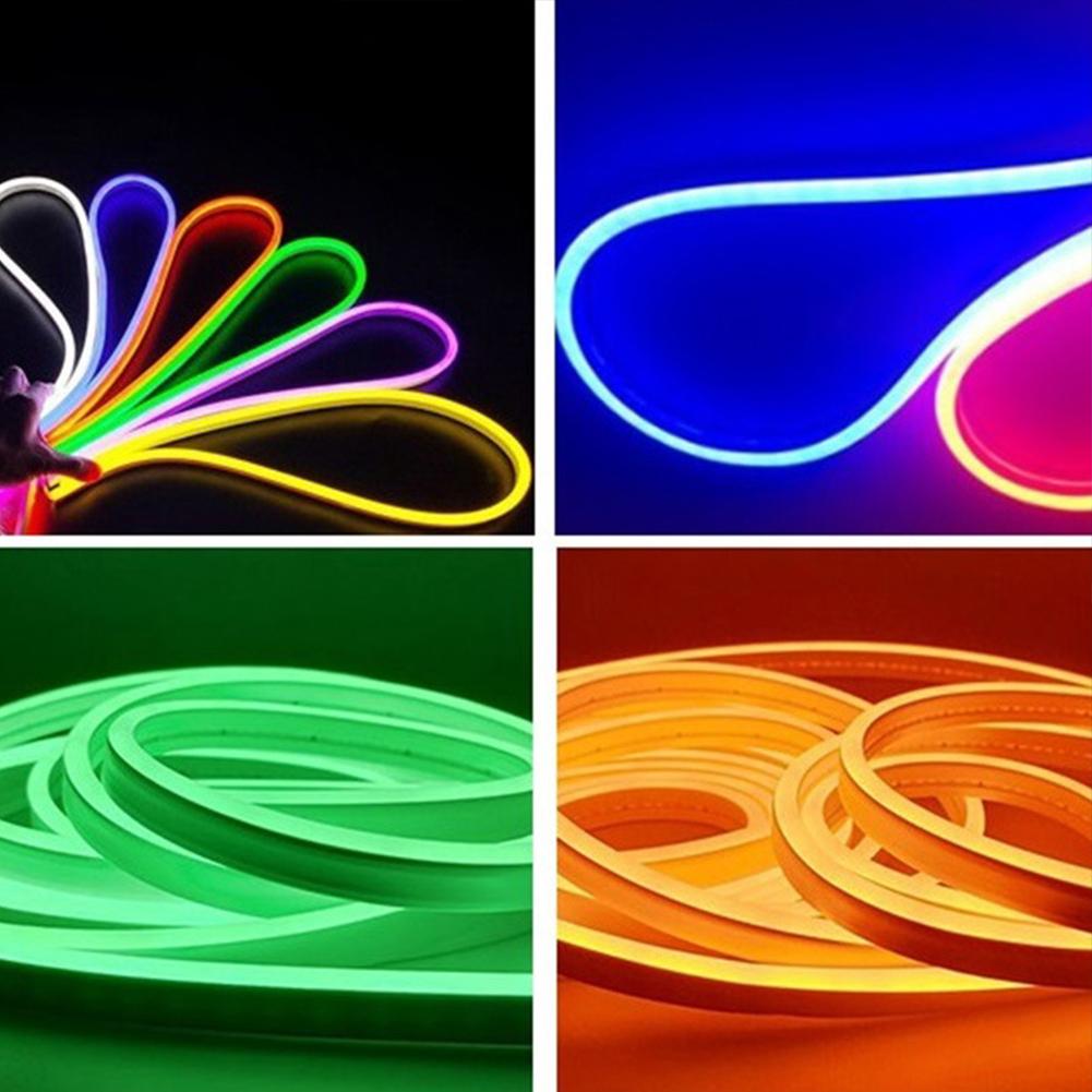 Led Light Strip 5m 2835 Low Voltage 12v Waterproof Silicone Flexible Neon Light Strip Outdoor Advertising Decoration