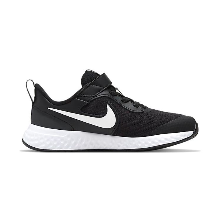 Nike Revolution 5 PS Black White Kids Sneakers Anthracite BQ5672-003