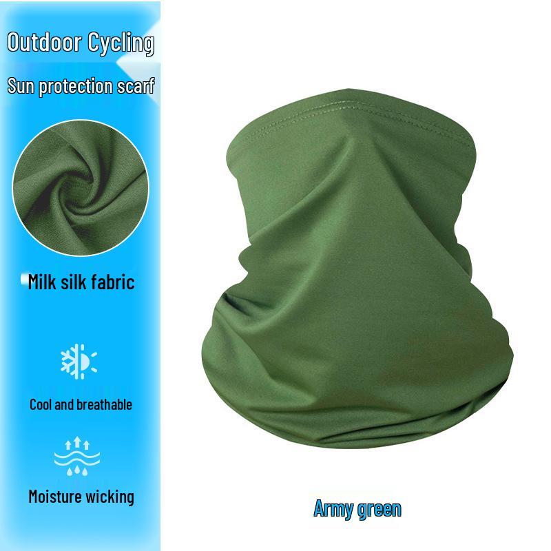 Slim Camouflage Neck Gaiter & Face Mask: Unisex, Dustproof, Breathable Ice Silk