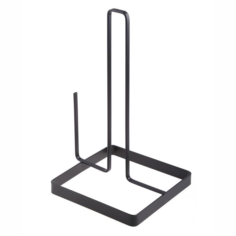 

Металлический держатель для кухонного рулона бумажных полотенец, подставка для туалетной бумаги в ванной, вертикальная салфетница, аксессуары для домашнего хранения чёрный