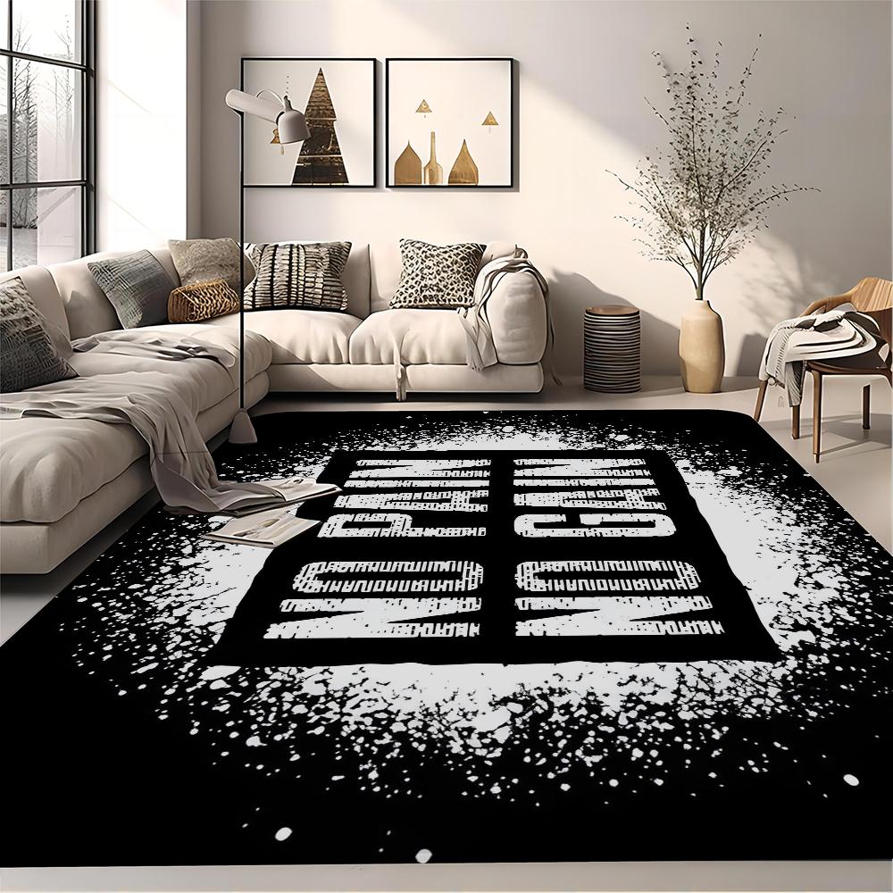 No Pain No Gain GYM Room Mats Washable Non-Slip Living Room Sofa Chairs Area Mat Kitchen Alfombra