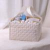 Diary Floral Diaper Caddy Organizer with Removable Dividers Baby Essentials Organizer Gift for Babyshower Newborn Parents Gift